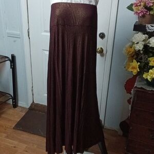 Elegant burgundy Strapless Dress